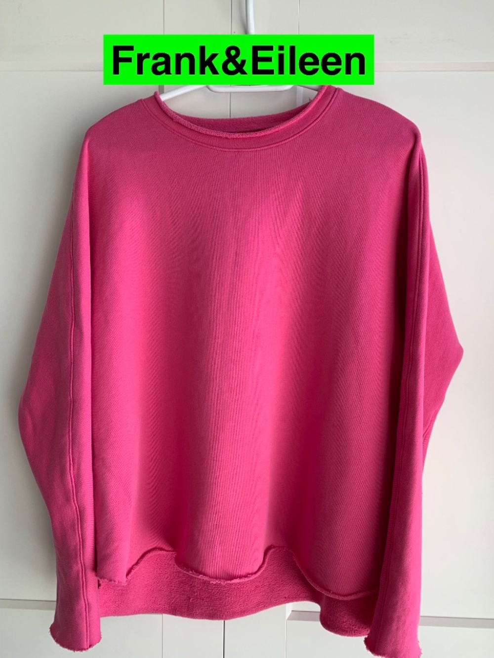 Frank & Eileen Anna Long-Sleeve Capelet In Hot Pink Women's size M